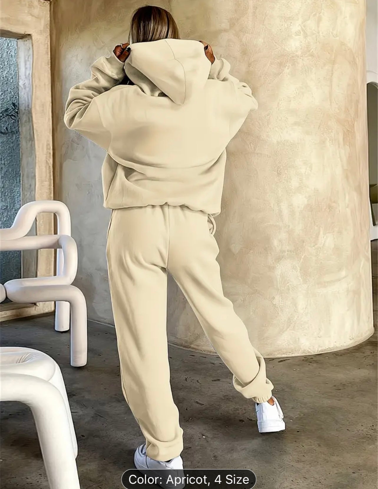 Stylish Women's Casual Hooded Tracksuit Set
