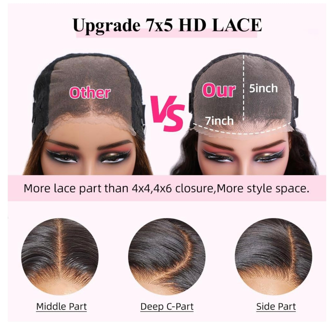 Prebleached 7*5 glueless wigs