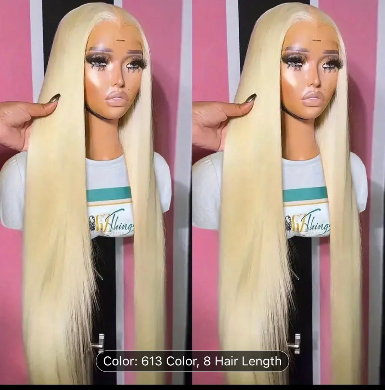 613 13x6 Lace Front Wig Human Hair Transparent Lace 28 Inch Straight Blonde Full Lace Front Wigs Human Hair 613 HD Lace Frontal Wig 200% Density Can Be Dyed
