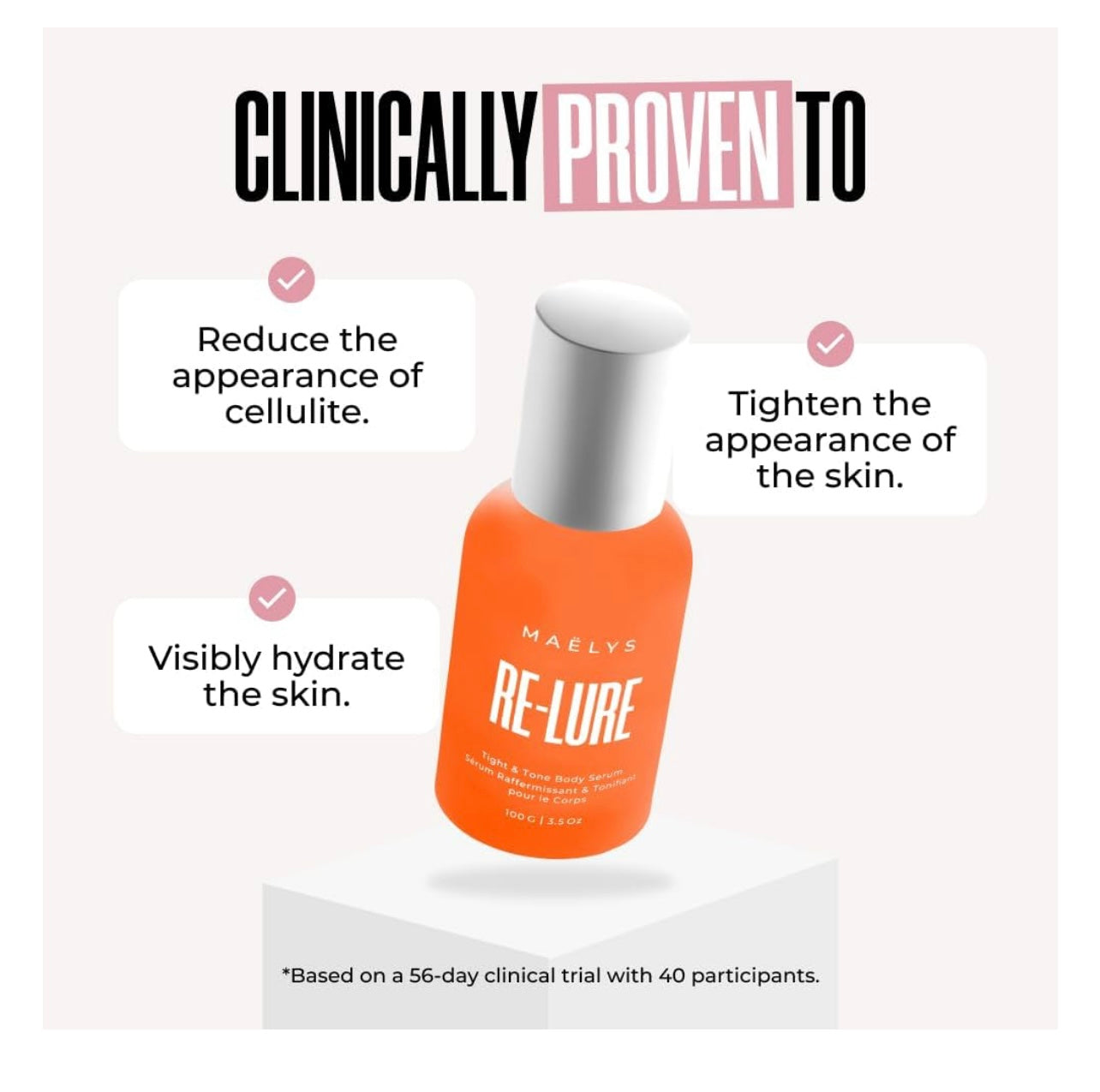 MAËLYS RE-LURE Tight & Tone Body Serum - Hyaluronic Acid Serum for Women - Hydrating Serum Tightens Appearance of Skin for Toned Look