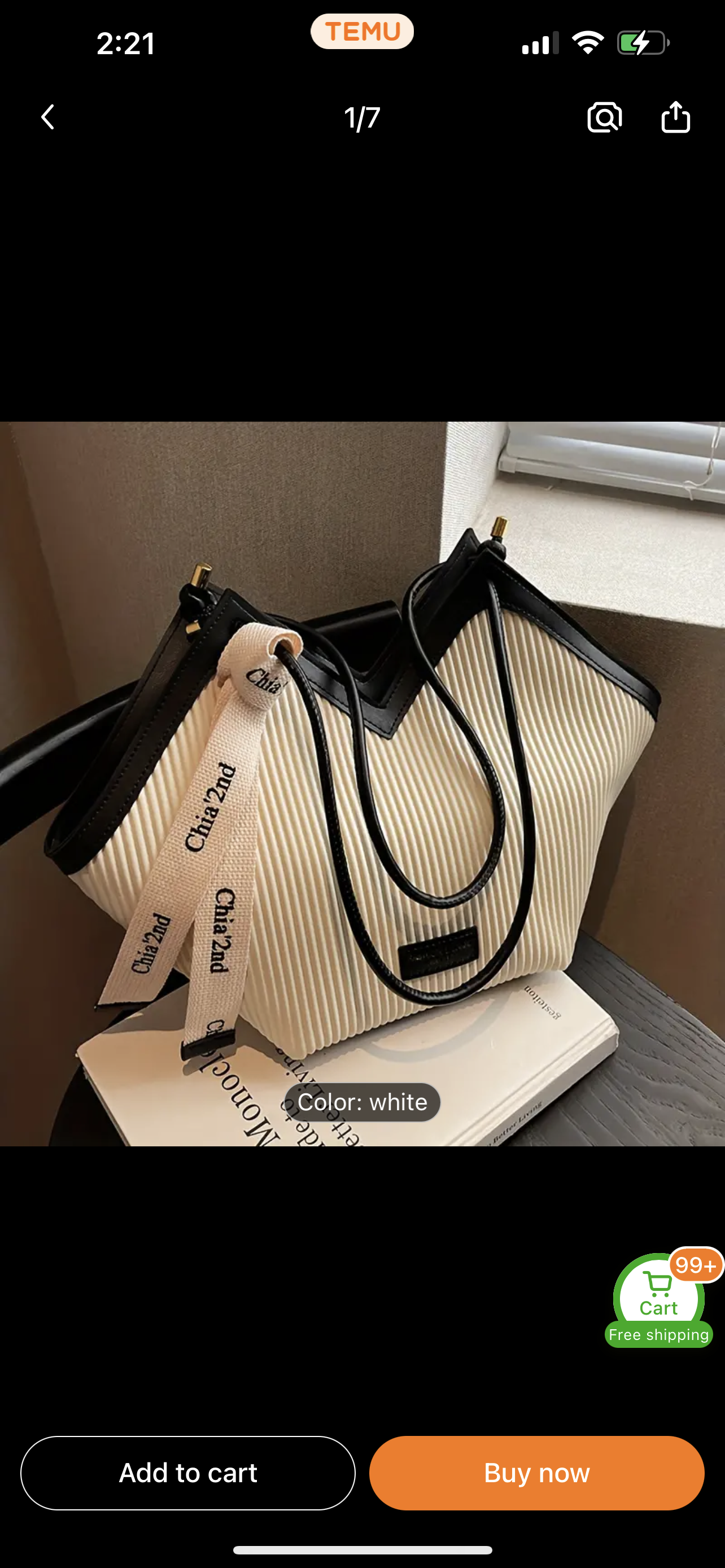 1pc White Striped Beach-Inspired Shoulder Bag - Large Capacity Summer Fashion Handbag for Women, Seaside Holiday Tote with Stylish Design