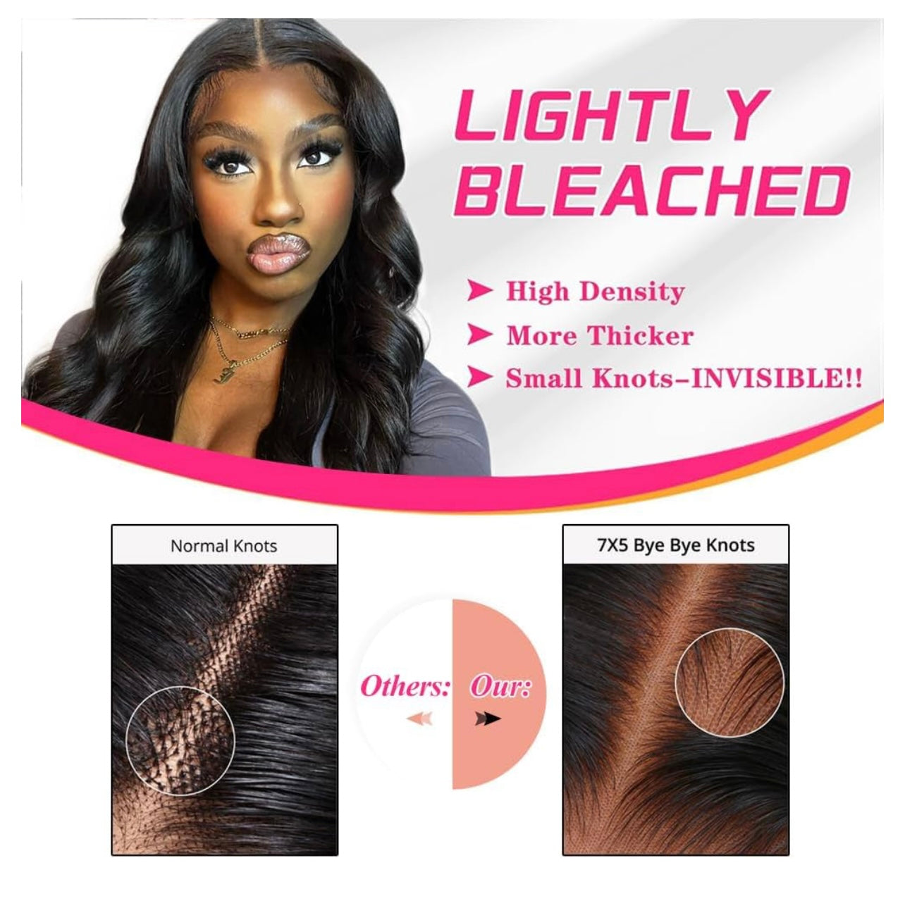 Prebleached 7*5 glueless wigs
