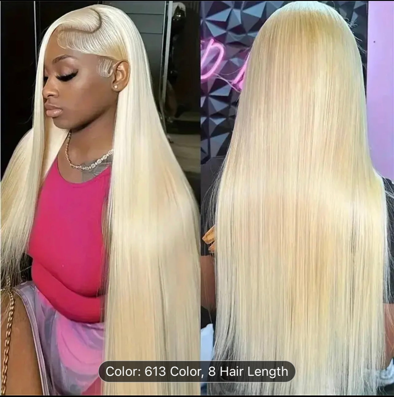 613 13x6 Lace Front Wig Human Hair Transparent Lace 28 Inch Straight Blonde Full Lace Front Wigs Human Hair 613 HD Lace Frontal Wig 200% Density Can Be Dyed