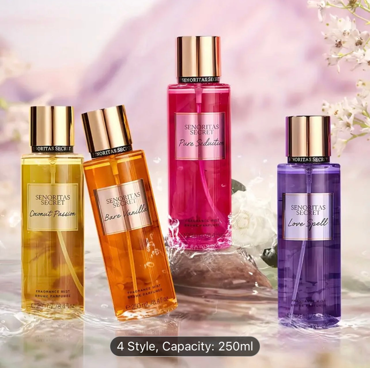 250ml Long-Lasting Fruity Fragrance Body Spray - Refreshing Petal Scent for Women, Perfect for Dating, Daily Use, and Various Occasions