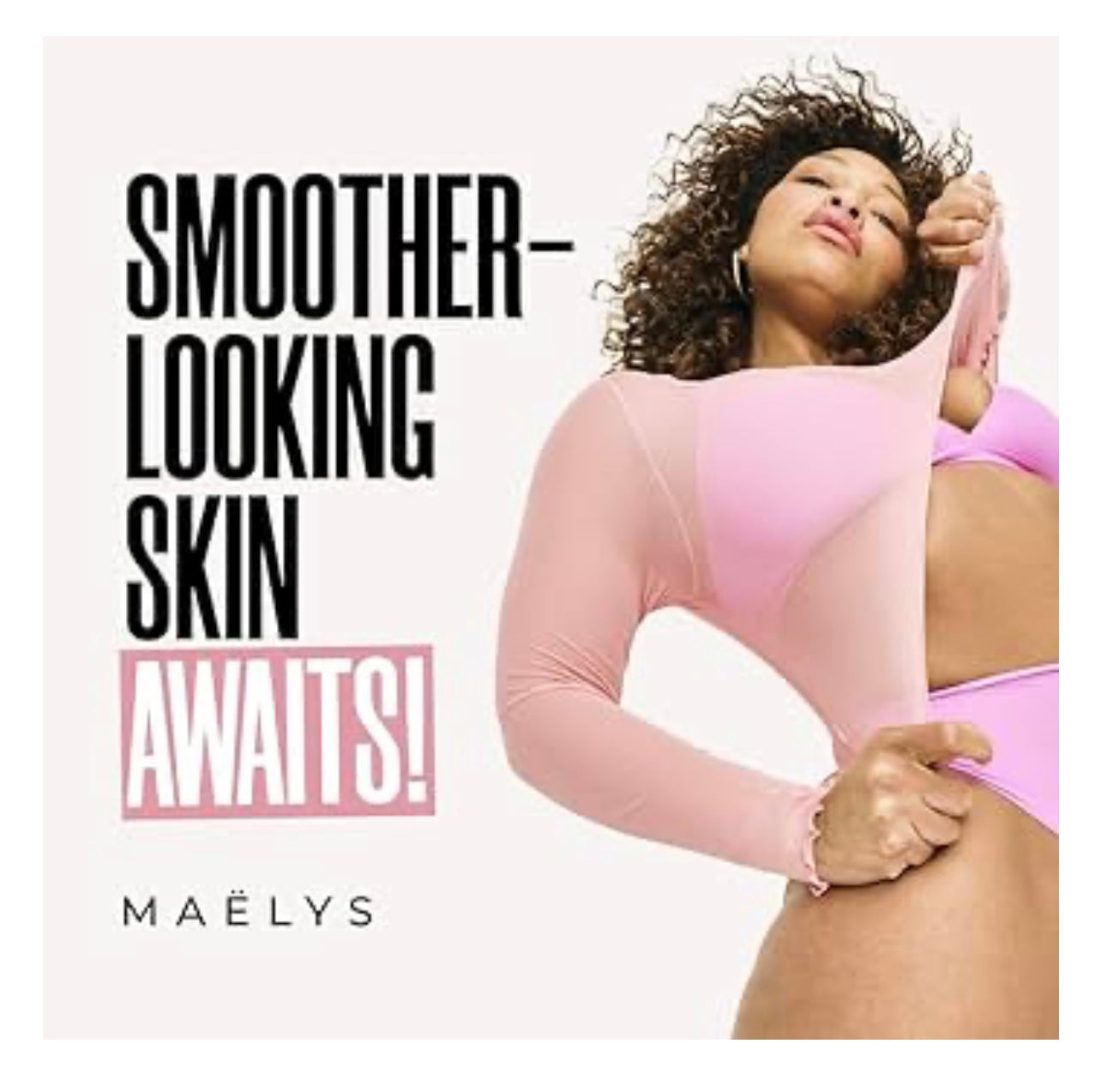 MAËLYS B-GLOSSY Smoothing Body Serum - Hyaluronic Acid Serum for Body - Hydrating Wrinkle Serum with Peptides & Shea Butter