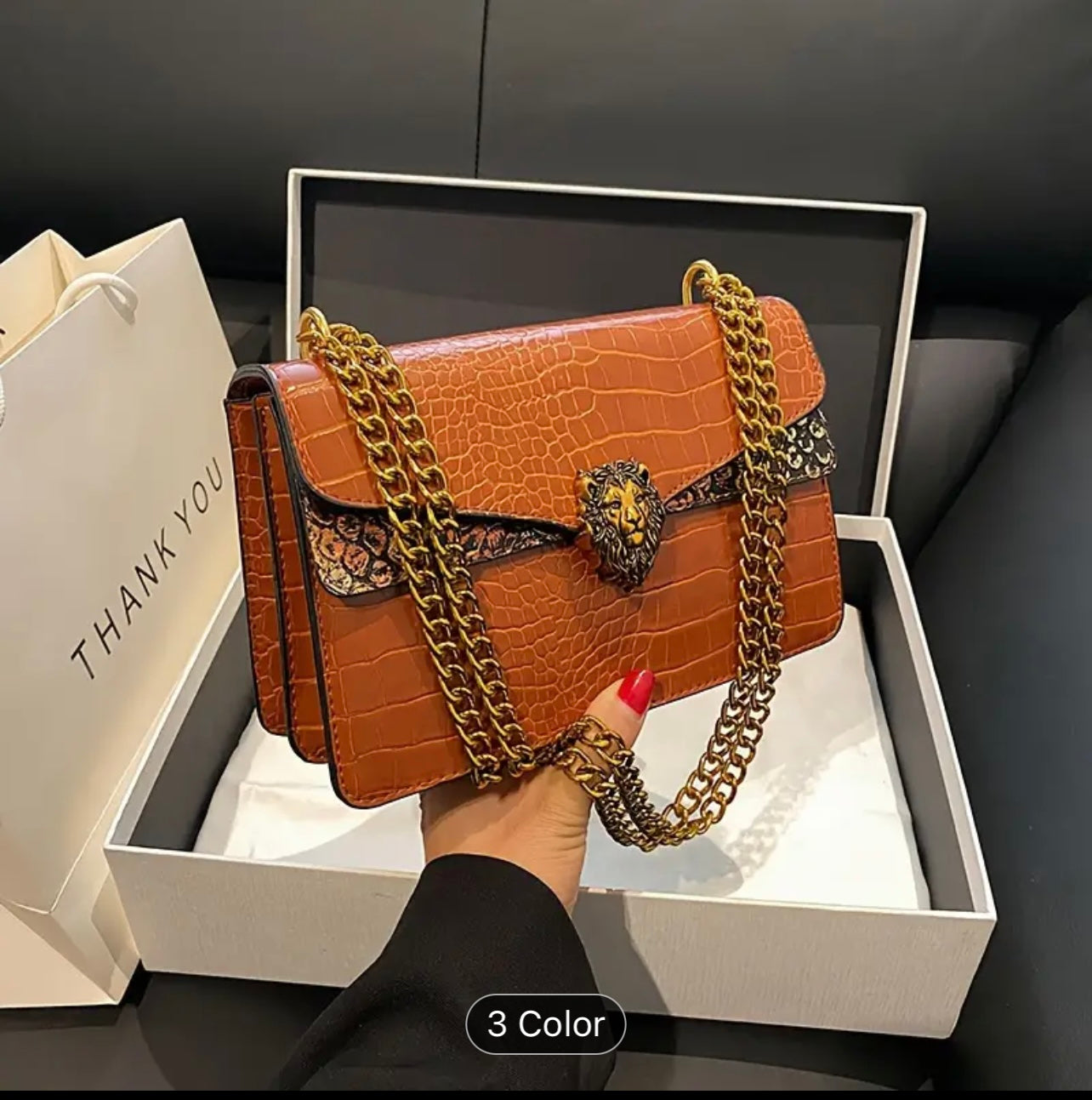 Mini Square Shoulder Bag - Classic Niche Design, Trendy Flap Lion Button Decor, Chain Strap, All-Match Stylish Accessory for Women - Perfect for Daily Use, Work, School, Travel, and Outdoor Activities