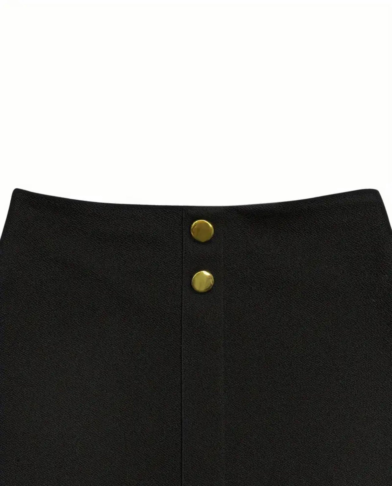 2 Pcs Chic Solid Color Blazer & Skirt Outfit - Women's Blazers with Leg Of Mutton Sleeve, Double-breasted, High Waist, Bodycon Mini Skirt, Perfect for Formal Occasions and Workwear