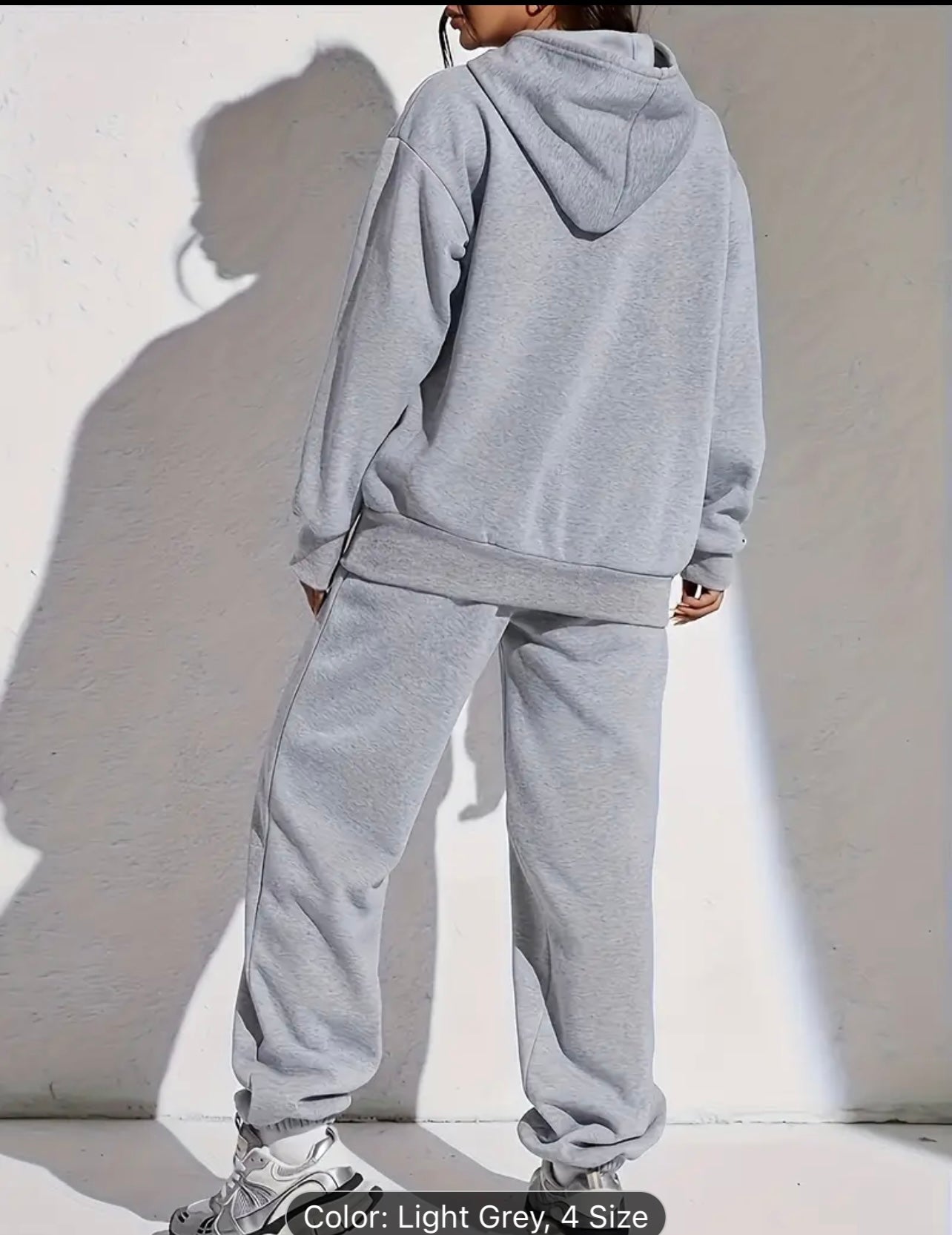 Stylish Women's Casual Hooded Tracksuit Set