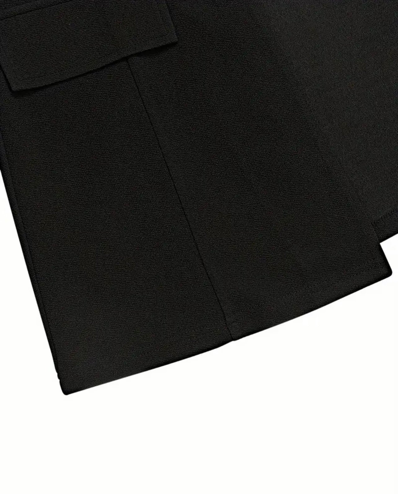 2 Pcs Chic Solid Color Blazer & Skirt Outfit - Women's Blazers with Leg Of Mutton Sleeve, Double-breasted, High Waist, Bodycon Mini Skirt, Perfect for Formal Occasions and Workwear