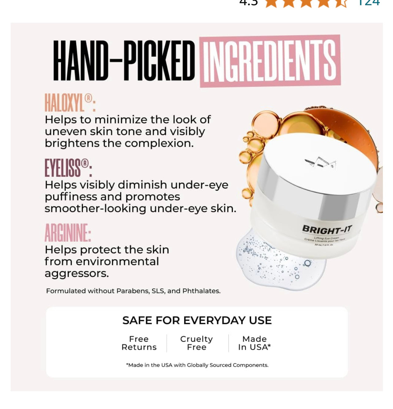 MAËLYS Bright-It Lifting Eye Cream 1 Fl Oz