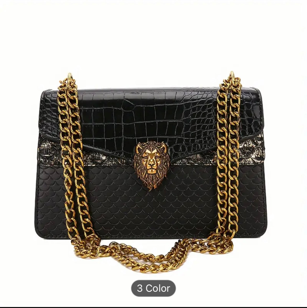 Mini Square Shoulder Bag - Classic Niche Design, Trendy Flap Lion Button Decor, Chain Strap, All-Match Stylish Accessory for Women - Perfect for Daily Use, Work, School, Travel, and Outdoor Activities