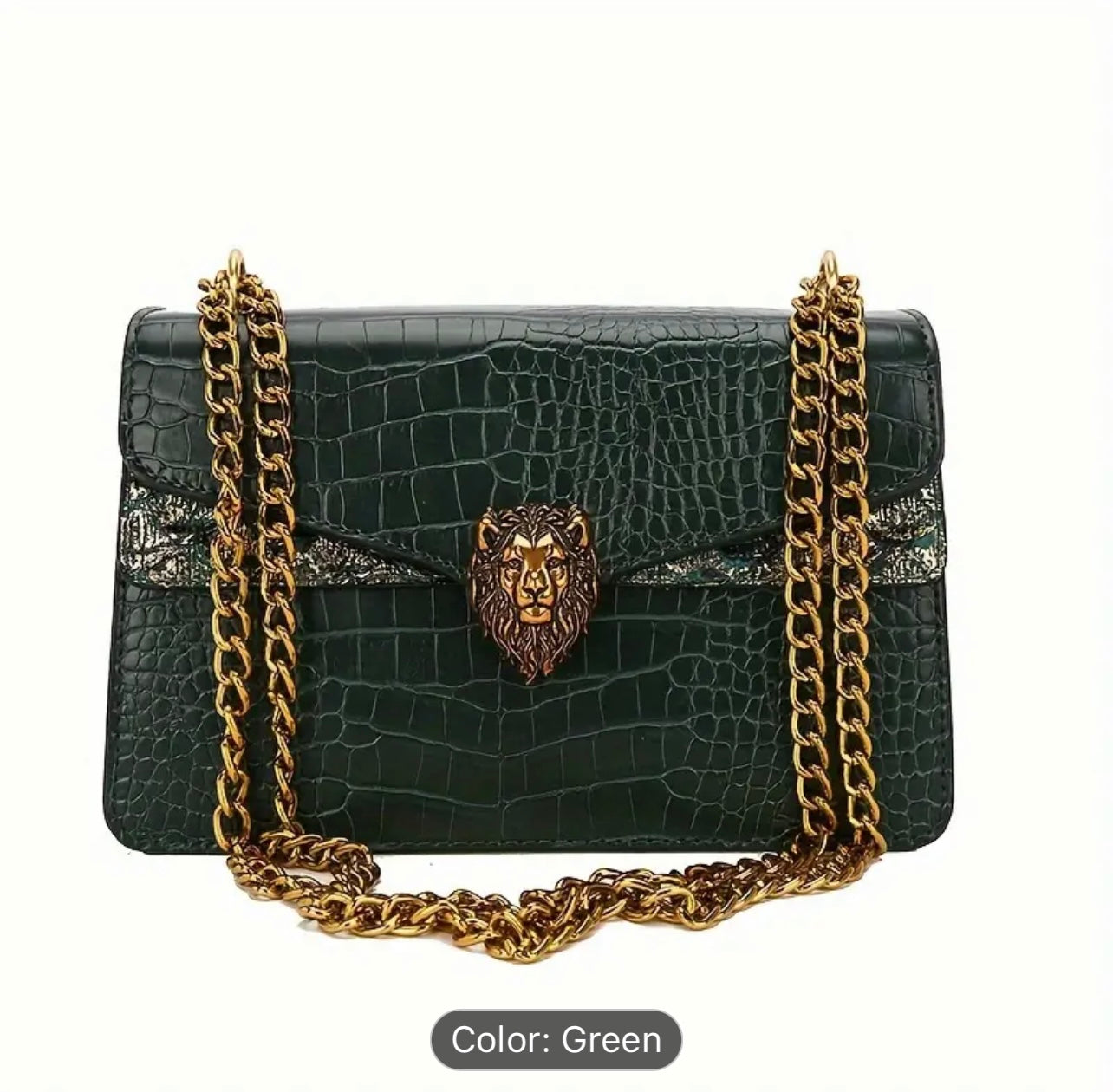Mini Square Shoulder Bag - Classic Niche Design, Trendy Flap Lion Button Decor, Chain Strap, All-Match Stylish Accessory for Women - Perfect for Daily Use, Work, School, Travel, and Outdoor Activities