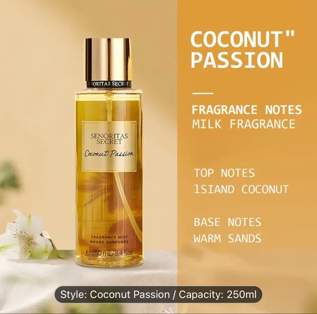 250ml Long-Lasting Fruity Fragrance Body Spray - Refreshing Petal Scent for Women, Perfect for Dating, Daily Use, and Various Occasions