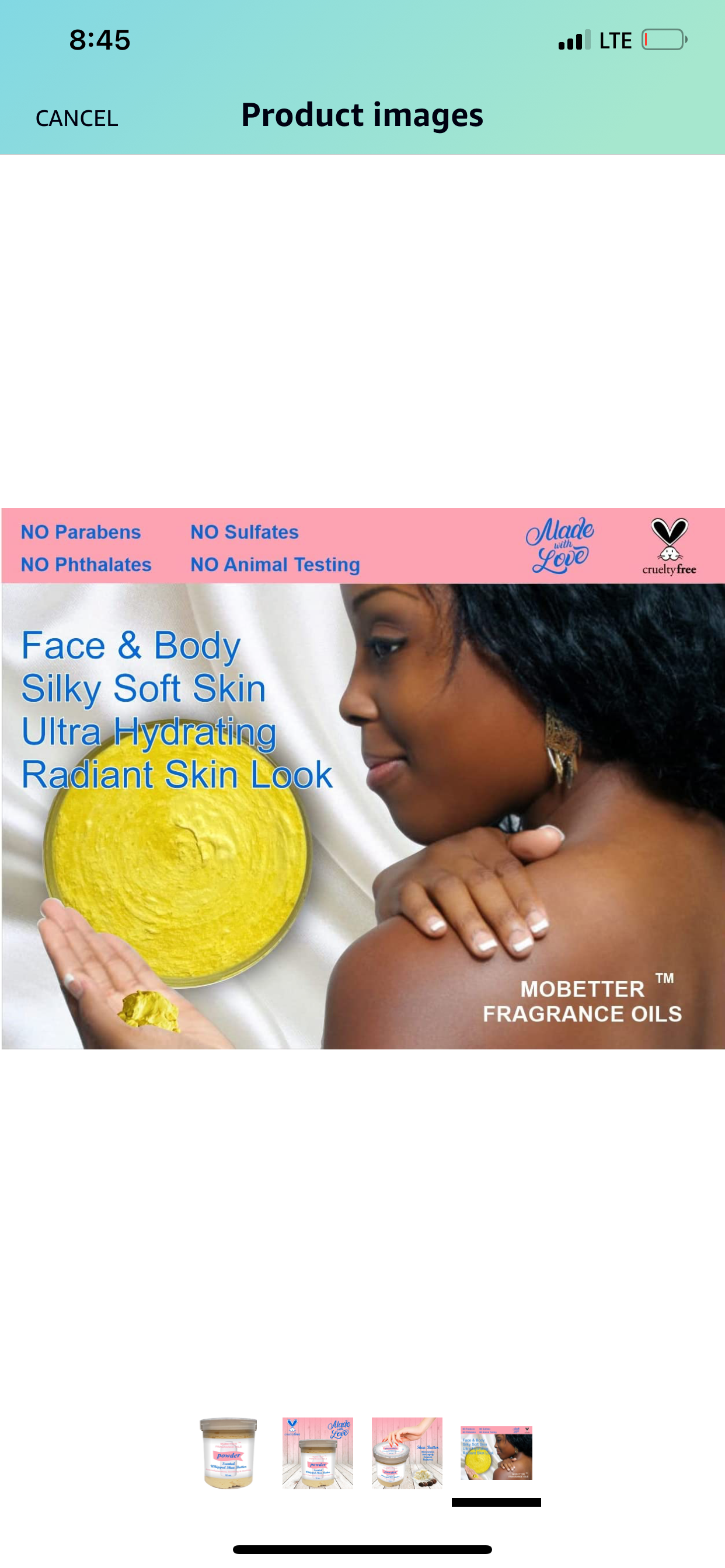 Scented Shea butter